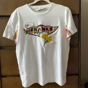 Coach shirt with floral embroidery